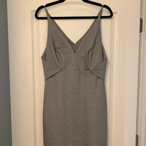 Gray midi dress